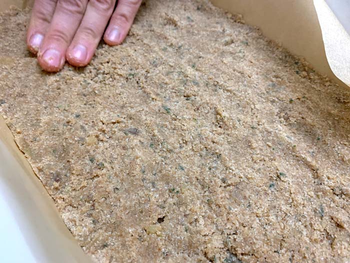 Tip: Line your baking dish with parchment paper! This makes the lemon bars much easier to get out. We used an 11