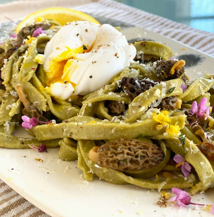 Little things, big difference. Fresh lemon zest and redbud flowers beautify this recipe and add nice flavor. Fresh herbs make a big difference, too. 