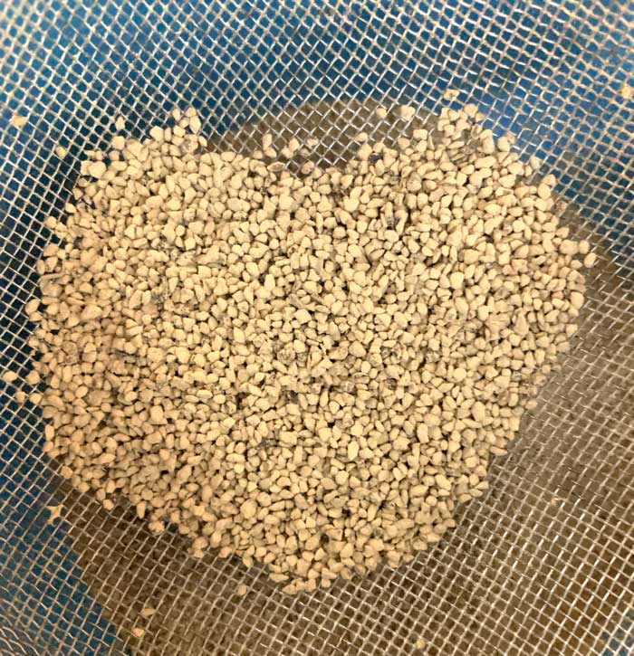 Sifting out the small pieces of acorns from your flour will yield a better texture in your cookies. You can use these acorn 