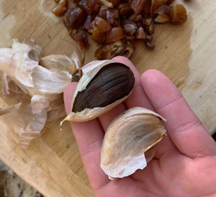 Homemade black garlic is an ingredient we've added to this recipe recently. If you don't have black garlic, regular garlic will do just fine too.