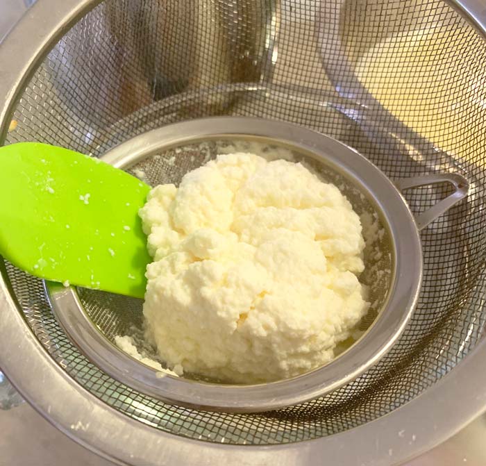 When you make this recipe, you might also find yourself wearing a cheesemaker hat.