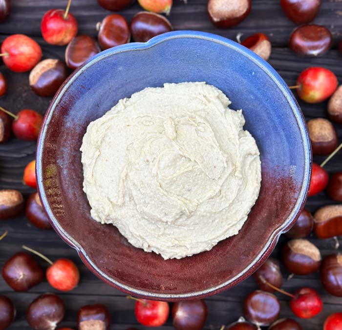 Crabapple chestnut mash. Quite a delicious combination of sweet, tangy flavors!