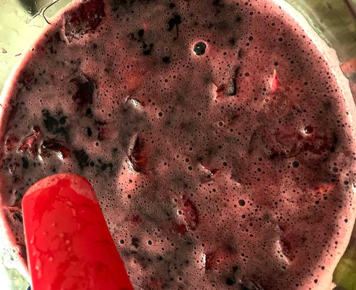 Our Day 3 chicha morada bubbling away thanks to friendly microbes.