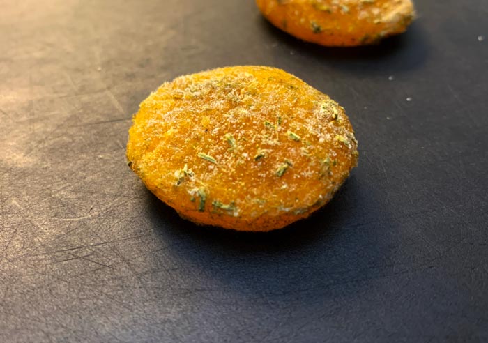 All done! We don't mind a little extra salt and conifer needle pieces coating our cured egg yolks, but you can remove more of this coating before drying them if you'd prefer.