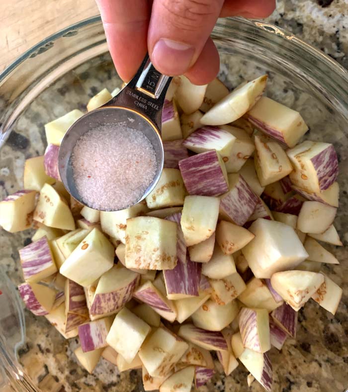 Salting your eggplants makes a world of difference, so learn how to do it properly! 