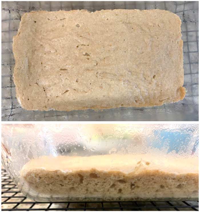 Bake your base layer until it's just done, as shown here.