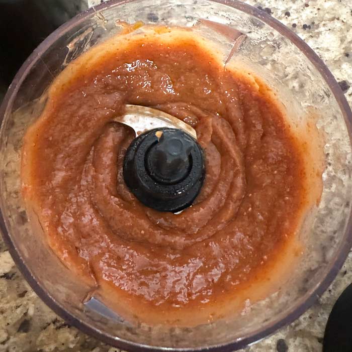 Pureed Fig Newton filling ready to go.