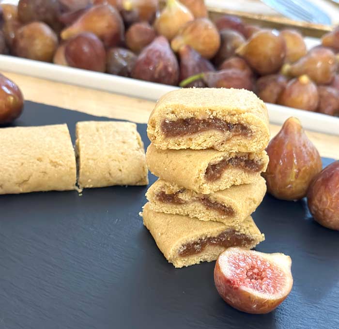 Healthy Fig Newton recipe made with whole wheat flour.