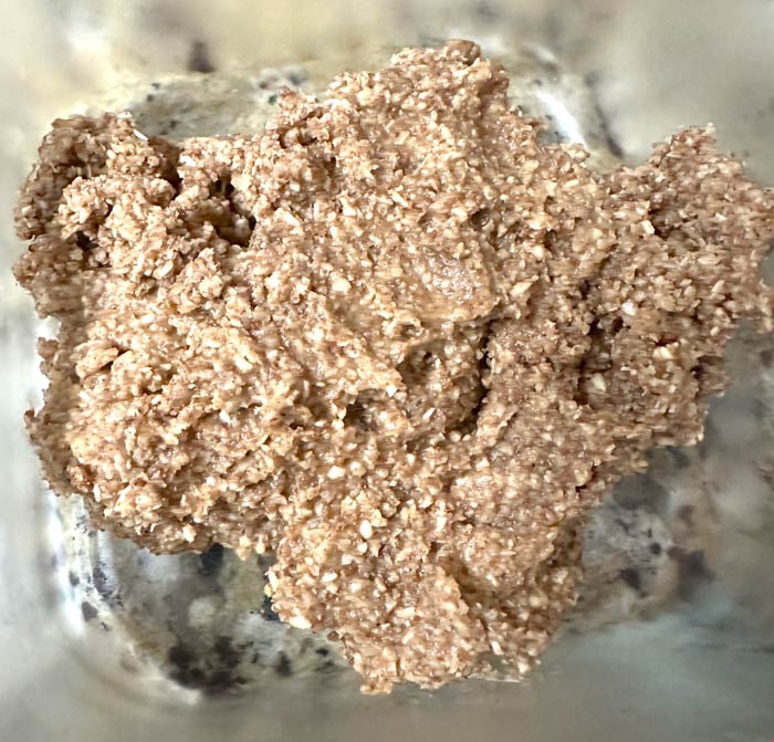 You'll make your dough first then put it in the fridge for 1 hour. Here's what the finished chilled dough looks like.