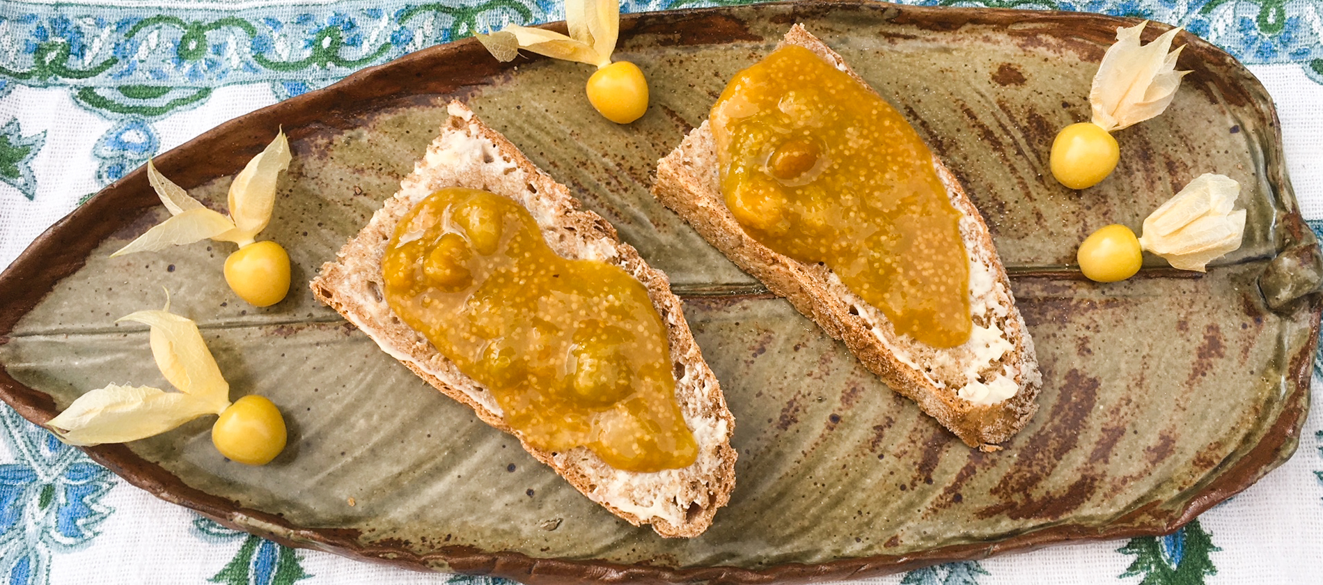 Tyrant Farm's ground cherry preserves with vanilla and brandy. Recipe here.