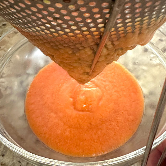 A chinois strainer is very handy kitchen tool if you do a lot of cooking with foraged and home-grown foods that need to have their seeds removed. 