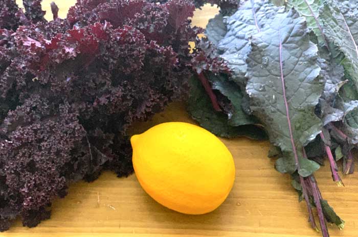 The zest and juice of a VERy ripe, fresh-picked Meyer lemon really bring this pesto recipe to life.