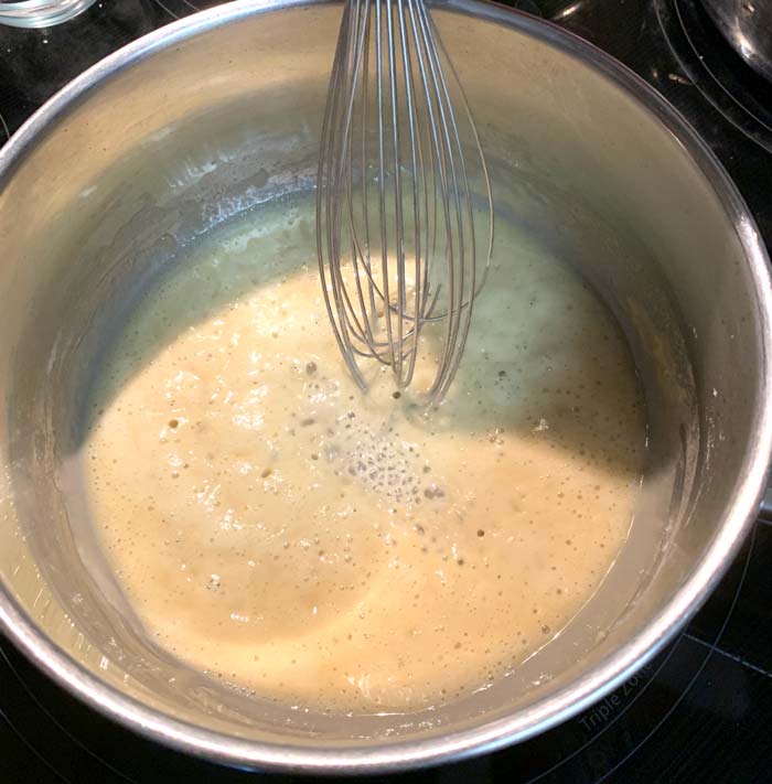 Roux: the base of your mac and cheese sauce.