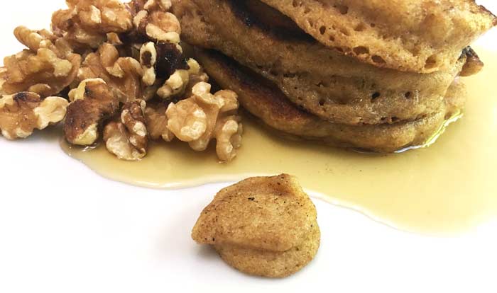 A tribute to fond childhood memories: a pancake spot on my adult plate of pancakes.