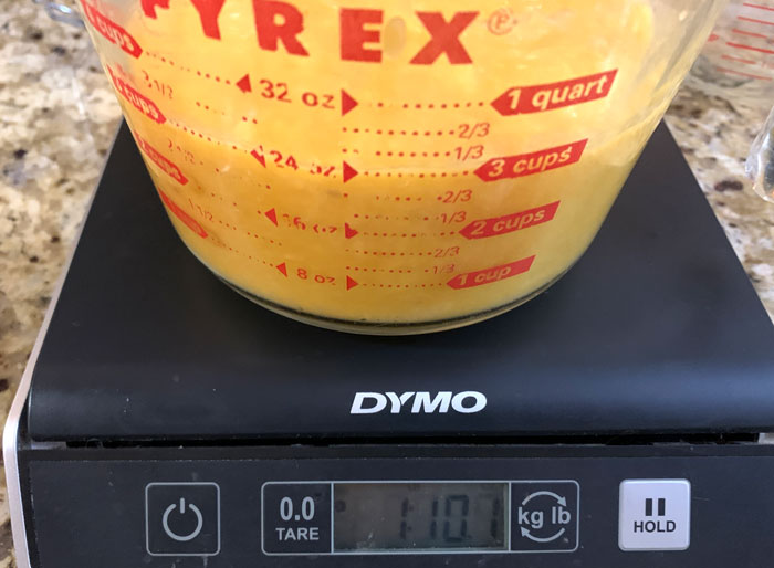 You'll need a total of 3 cups of pawpaw puree for this recipe.