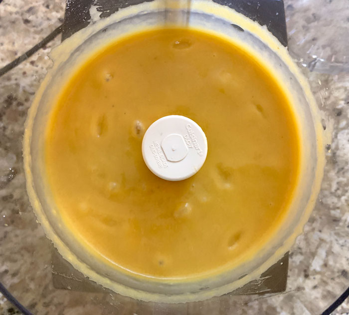 Smooth and silky pawpaw puree. 