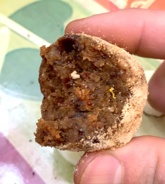 Mmm, soft and delicious persimmon balls. We're pretty sure these appeared in our toddler's dreams this week!