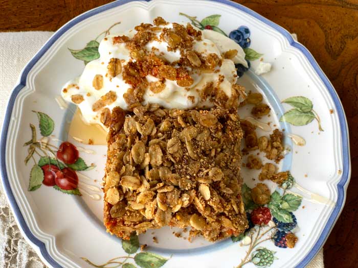 If you want a sweeter crumble, drizzle a bit of honey or maple syrup on top before serving. This recipe also pairs really well with yogurt or milk kefir for a wholesome breakfast.