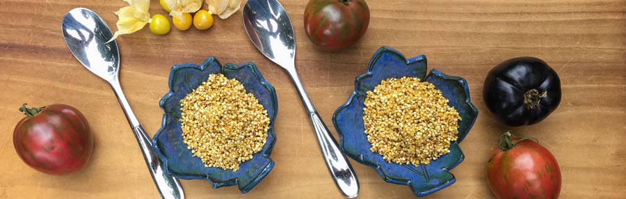 Recipe: Black truffle popped quinoa thumbnail