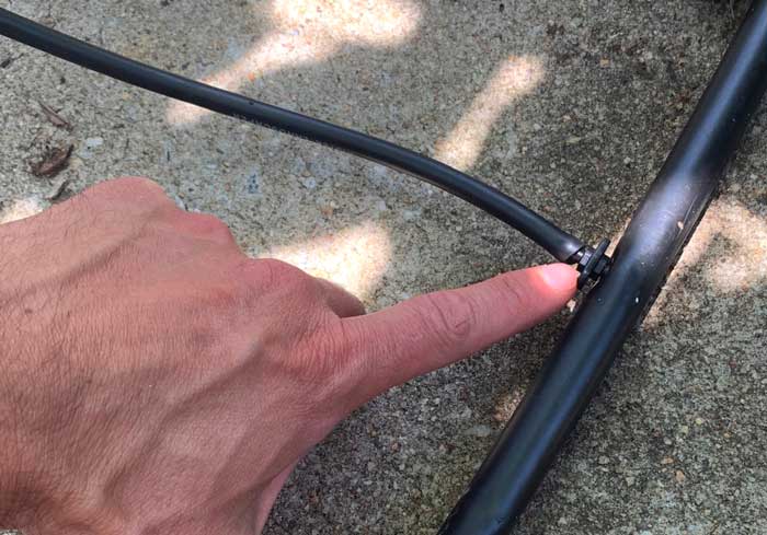 These small couplers connect the various lines of the system together.