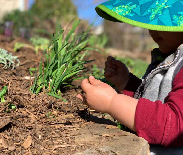 Our baby often wears a sun hat and Babyganics sunscreen to protect his skin from sun damage.
