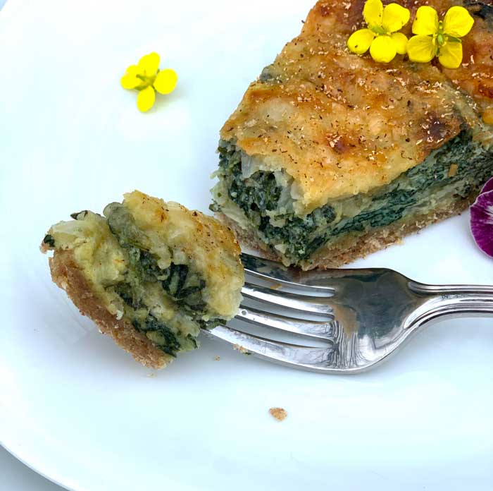 Stinging nettle quiche: love at first bite. You'll be amazed at how good stinging nettle is as a cooked veggie!