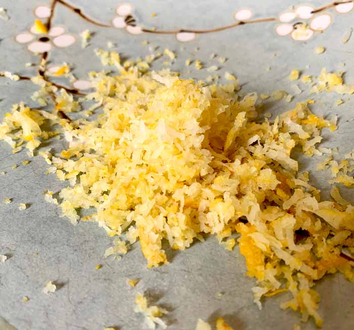 Buddha's hand citron zest: in our opinion, this is the best ingredient you can use for