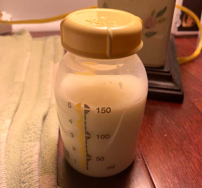 On Feb 28, Susan proudly showed me the results of her 6:00 am pumping session: 5 ounces. Considering she was struggling to pump 0.5 ounces when she started, this was a monumental achievement. Having properly sized flanges plus pumping twice during the night drastically improved her milk supply.