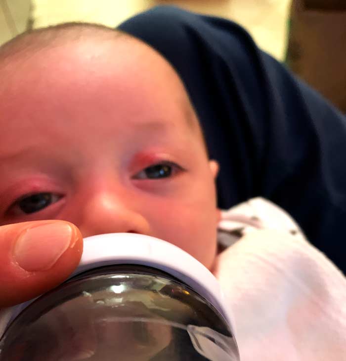 My view of the world for many hours of many days during the first couple months of Sebastian's life. On a positive note, I did manage to watch every Ken Burns history documentary on NetFlix.