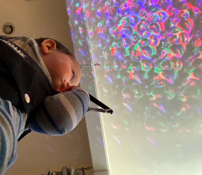 Groovy! Baby light show. 