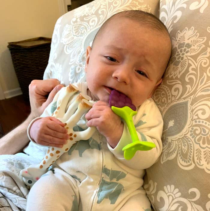 The dilemmas of the heart: Sophie the giraffe or Mr. Grape? Or both?