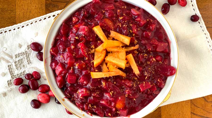 Tyrant Farms' sugar-free persimmon cranberry relish